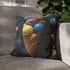 Ice Cream Cone Filled with Planets — 40×40 Cushion Cover — Sofa & Living Room Lifestyle View