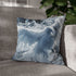 Ice Phoenix Frozen Mid Flight — 40×40 Cushion Cover — Double-Sided Back & Concealed Zip Detail