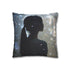 Infinity Mirror Reflecting Shooting Star — 40×40 Cushion Cover — Sofa & Living Room Lifestyle View