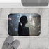Infinity Mirror Reflecting Shooting Star — Memory Foam Bath Mat — Modern Bathroom Floor Lifestyle View