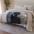 Infinity Mirror Reflecting Shooting Star — 50×60 Plush Throw Blanket — 300 GSM Plush Coral Fleece Texture Close-Up