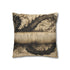 Ink Dragon Wrapping Ancient Scroll Double-Sided Square Cushion Cover