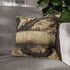 Ink Dragon Wrapping Ancient Scroll Double-Sided Square Cushion Cover