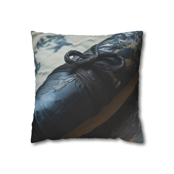 Ink Dragon Wrapping Ancient Scroll (Edition IV) — Double-Sided Cushion Cover — Front Double-Sided Cushion View
