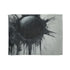 Ink Storm Dripping from Shattered Sun — 50×60 Plush Throw Blanket — Full Flat Artwork View