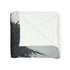 Ink Storm Dripping from Shattered Sun — 50×60 Plush Throw Blanket — Draped Over Sofa & Bed Lifestyle View