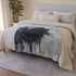 Ink Storm Dripping from Shattered Sun — 50×60 Plush Throw Blanket — 300 GSM Plush Coral Fleece Texture Close-Up