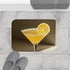 Interesting Angle Shots Photography of Lemon Luxury Memory Foam Bath Mat - Bathroom Lifestyle View