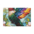 Iridescent Hummingbird in Dynamic Flight — 24×16 Canvas Wall Art — Front Gallery-Wrapped Canvas View