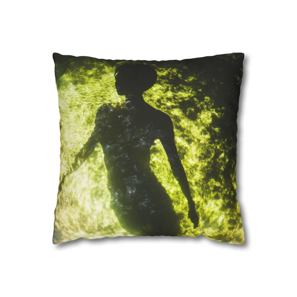 Invisible Creature Casting Glowing Shado — Double-Sided Cushion Cover — Front Double-Sided Cushion View