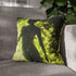 Invisible Creature Casting Glowing Shadow — 40×40 Cushion Cover — Double-Sided Back & Concealed Zip Detail