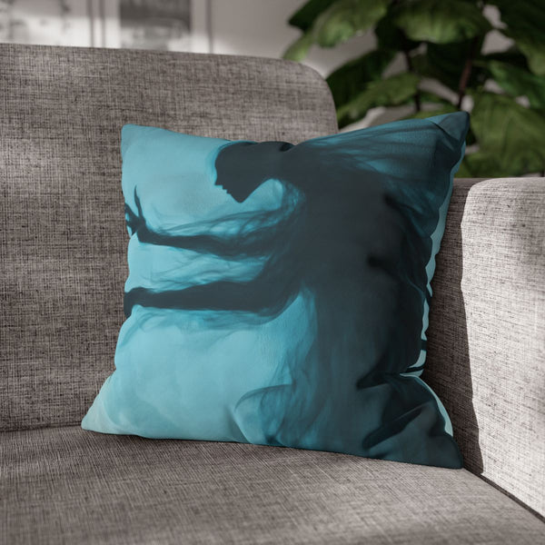 Invisible Creature Casting Glowing Shado (Edition III) — Double-Sided Cushion Cover — Sofa & Armchair Living Room Lifestyle View