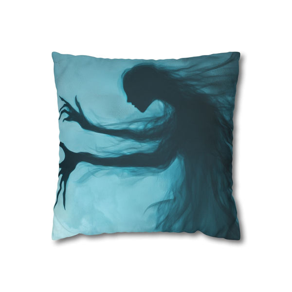 Invisible Creature Casting Glowing Shado (Edition III) — Double-Sided Cushion Cover — Front Double-Sided Cushion View