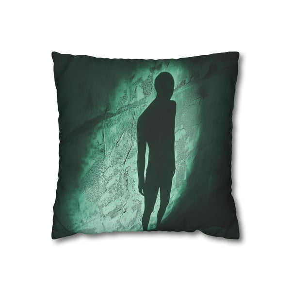 Invisible Creature Casting Glowing Shado (Edition IV) — Double-Sided Cushion Cover — Front Double-Sided Cushion View