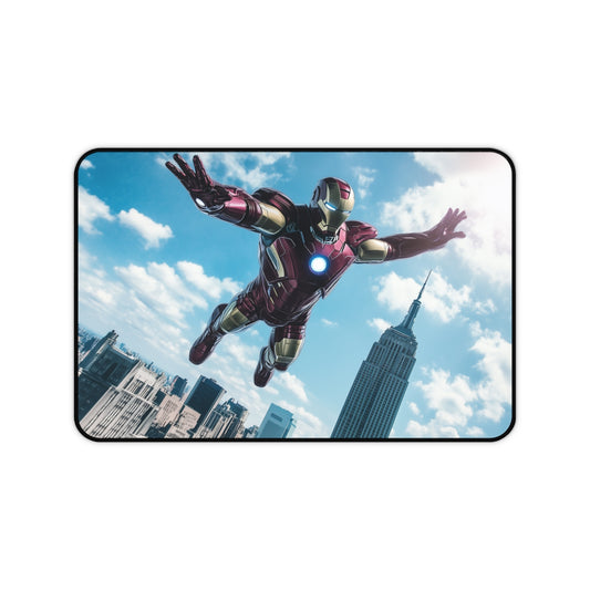 Iron Man Stark Tower Desk Mat: Fly Above New York!