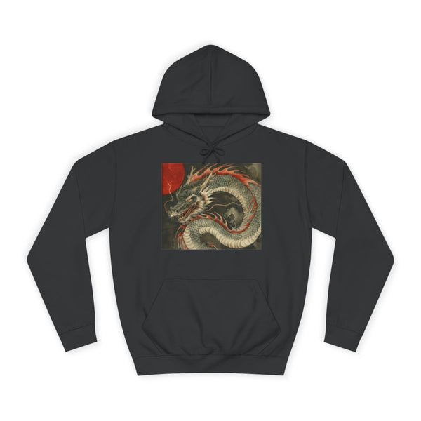 Japanese Dragon — Heavyweight Graphic Hoodie — Front Heavyweight Fleece Hoodie View