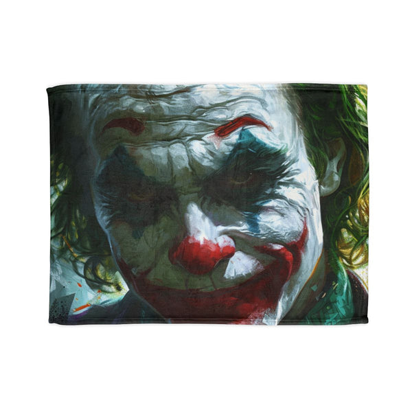 Jauquin Phoenix Joker — 50×60 Plush Throw Blanket — Full Spread Plush Fleece Artwork View