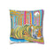 Jayesh.s Tiger and Elephant Seated in Multiple Colourful Hindu — 40×40 Cushion Cover — Front 40×40 cm Square Cushion View