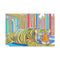 Jayesh.s Tiger and Elephant Seated in Multiple Colourful Hindu — 24×16 Canvas Wall Art — Front Gallery-Wrapped Canvas View