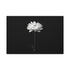 Minimalist White Chrysanthemum Blossom — 24×16 Canvas Wall Art — Front Gallery-Wrapped Canvas View