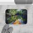 Journey Down the Amazon in Brazil Kayak Painting Ju — 61×43 Memory Foam Bath Mat — Modern Bathroom Floor Lifestyle View