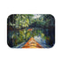 Journey Down the Amazon in Brazil Kayak Painting Ju — 61×43 Memory Foam Bath Mat — Top-Down Velvet Microfibre Artwork View