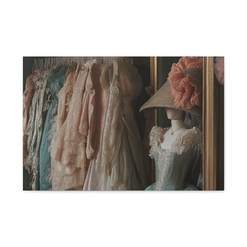 Opulent Rococo Palace Salon Interior — 24×16 Canvas Wall Art — Front Gallery-Wrapped Canvas View
