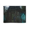 Jungle Ruins with Holographic Spirits — Plush Fleece Throw Blanket — Full Spread Plush Fleece Artwork View