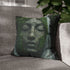 Jungle Waterfall Shaped Like Womans Fac — Double-Sided Cushion Cover — Sofa & Armchair Living Room Lifestyle View