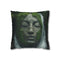 Jungle Waterfall Shaped Like Womans Fac — Double-Sided Cushion Cover — Front Double-Sided Cushion View