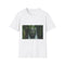 Jungle Waterfall Shaped Like Womans Fac Graphic Unisex Softstyle T-Shirt - Front View