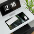 Jungle Waterfall Shaped Like Womans Fac — XXL Gaming Desk Mat — Gaming & Workspace Desk Setup View