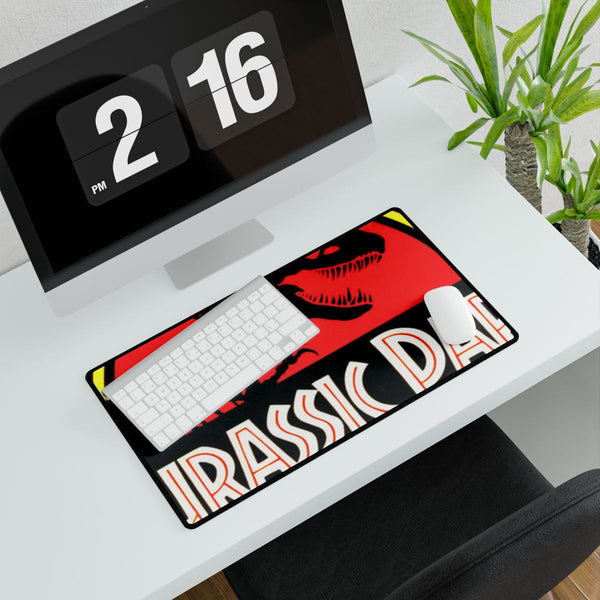 Jurassic Park T-Rex Prehistoric Jungle (Edition II) — XXL Gaming Desk Mat — Gaming & Workspace Desk Setup View
