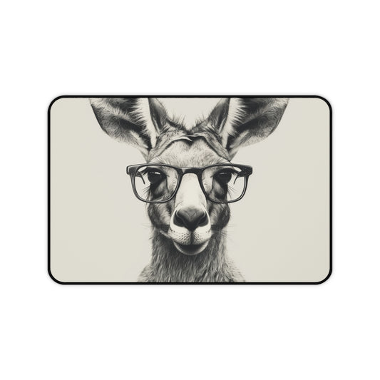 Kangaroo Hipster Desk Mat: Stylish & Functional