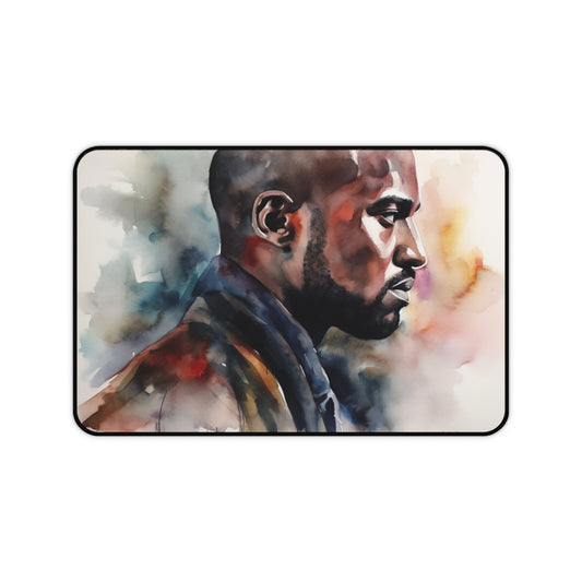 Kanye West Watercolor Desk Mat: Elevate Your Workspace