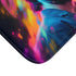 Keanu Reeves Watercolor Neon Colors Luxury Memory Foam Bath Mat - Microfibre Texture Close-Up