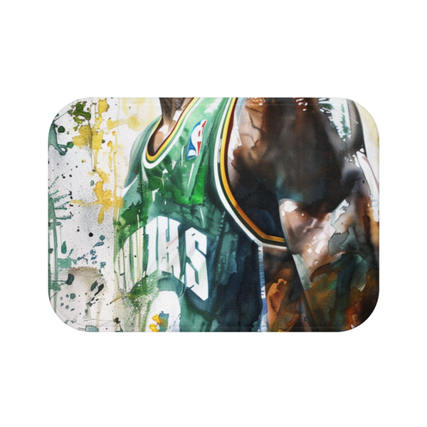 Kevin Garnett — Memory Foam Bath Mat — Top-Down Memory Foam Bath Mat View