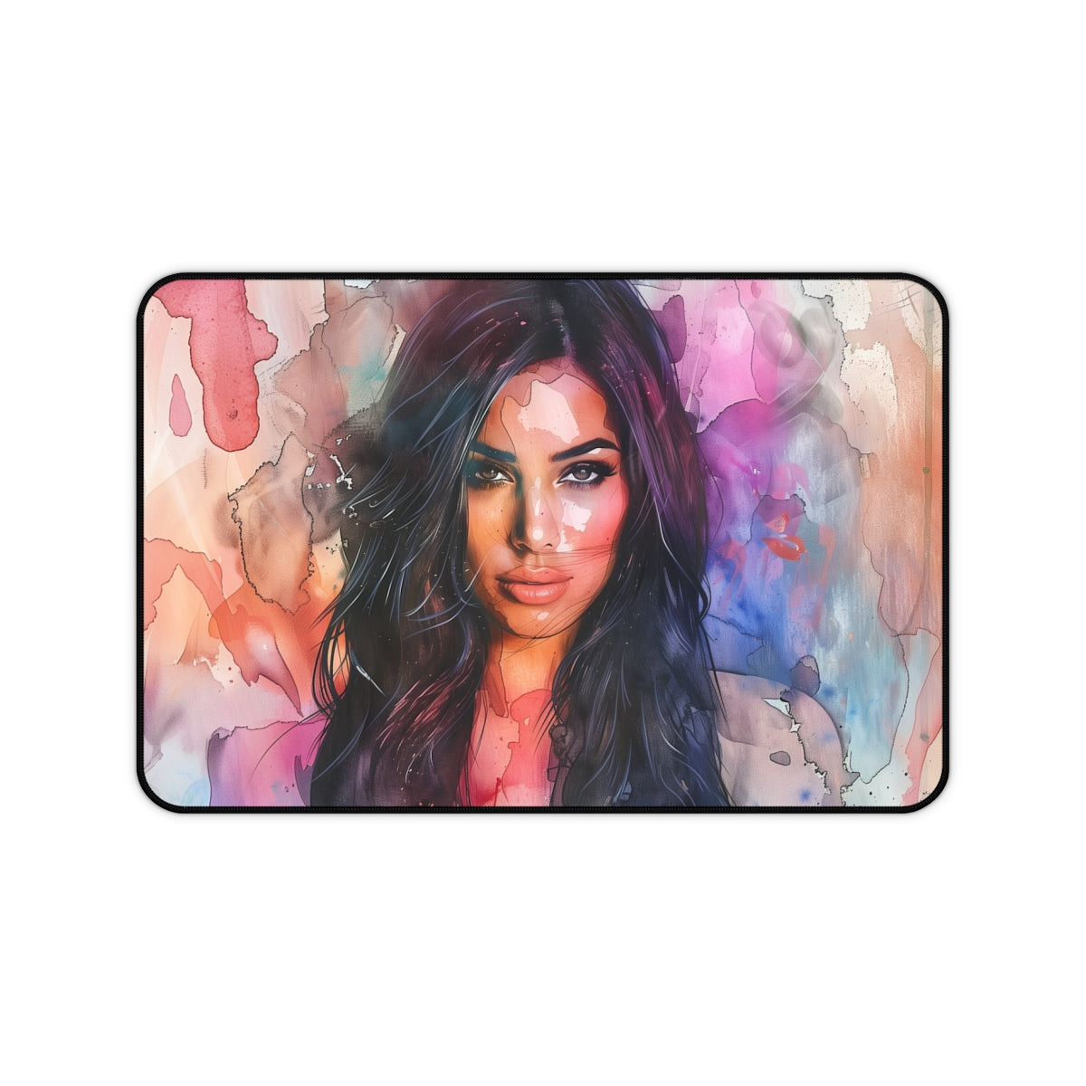 Kim Kardashian Watercolor Desk Mat