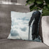 Knight Walking on Clouds with Sword — Double-Sided Cushion Cover — Sofa & Armchair Living Room Lifestyle View