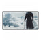 Knight Walking on Clouds with Sword — XXL Gaming Desk Mat — Full Top-Down Artwork View