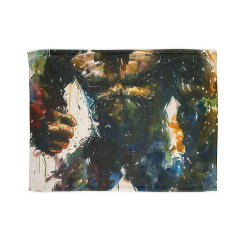 Kong — 50×60 Plush Throw Blanket — Full Spread Plush Fleece Artwork View