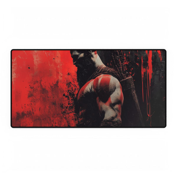 Kratos — XXL Gaming Desk Mat — Full Top-Down Artwork View