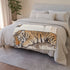 Ksprabbit Sleeping Tiger with a Butterfly Overhead. Ill — 50×60 Plush Throw Blanket — Draped Over Sofa & Bed Lifestyle View