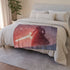 Kylo Ren Standing in the Snow — Plush Fleece Throw Blanket — Drape over Sofa & Bed Lifestyle View