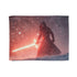 Kylo Ren Standing in the Snow — Plush Fleece Throw Blanket — Full Spread Plush Fleece Artwork View