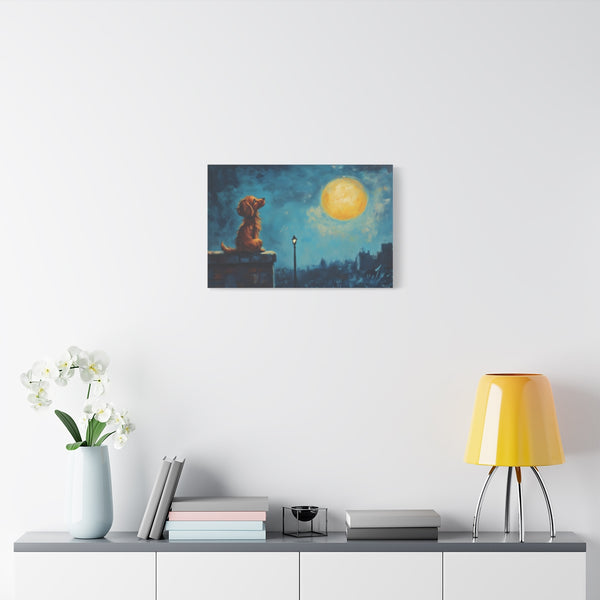 Lady and the Tramp Moonlight Serenade — Stretched Canvas Wall Art — Living Room Wall Lifestyle View