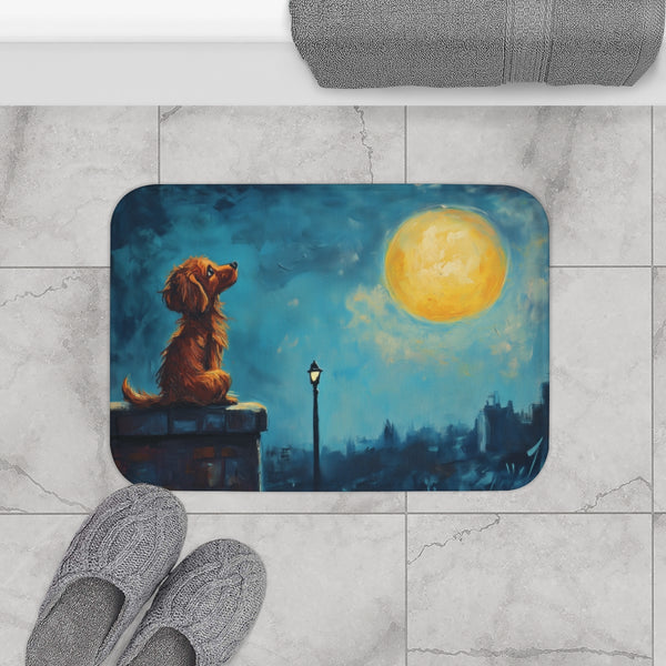 Lady and the Tramp Moonlight Serenade — Non-Slip Bath Mat — Bathroom Floor Lifestyle View