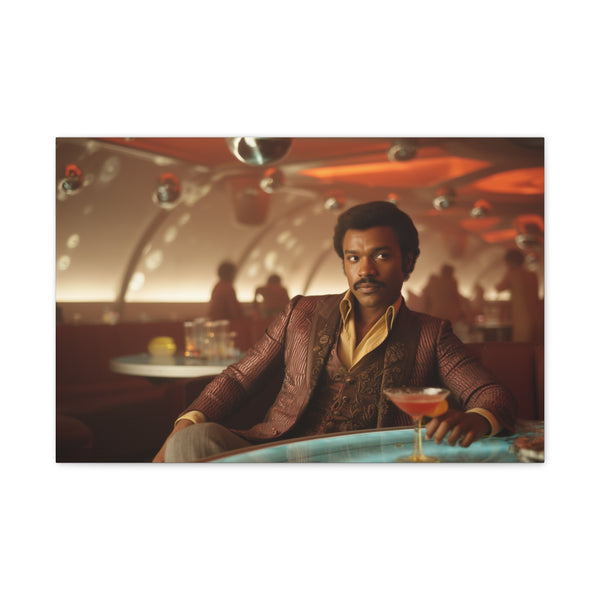 Lando Calrissian in Cloud City Casino — 24×16 Canvas Wall Art — Front Gallery-Wrapped Canvas View