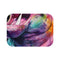 Laughing Hippo — Non-Slip Bath Mat — Top-Down Velvet Microfibre Artwork View