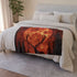 Lava Antlers of Cosmic Deer Plush Fleece Throw Blanket